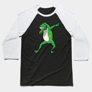 Funny kids design frog dabbing Baseball T-Shirt